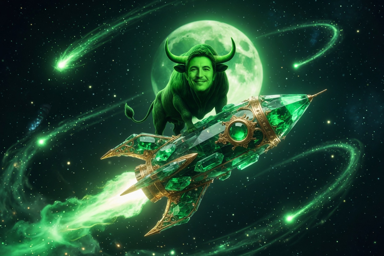 The Green Bull rocket to the moon