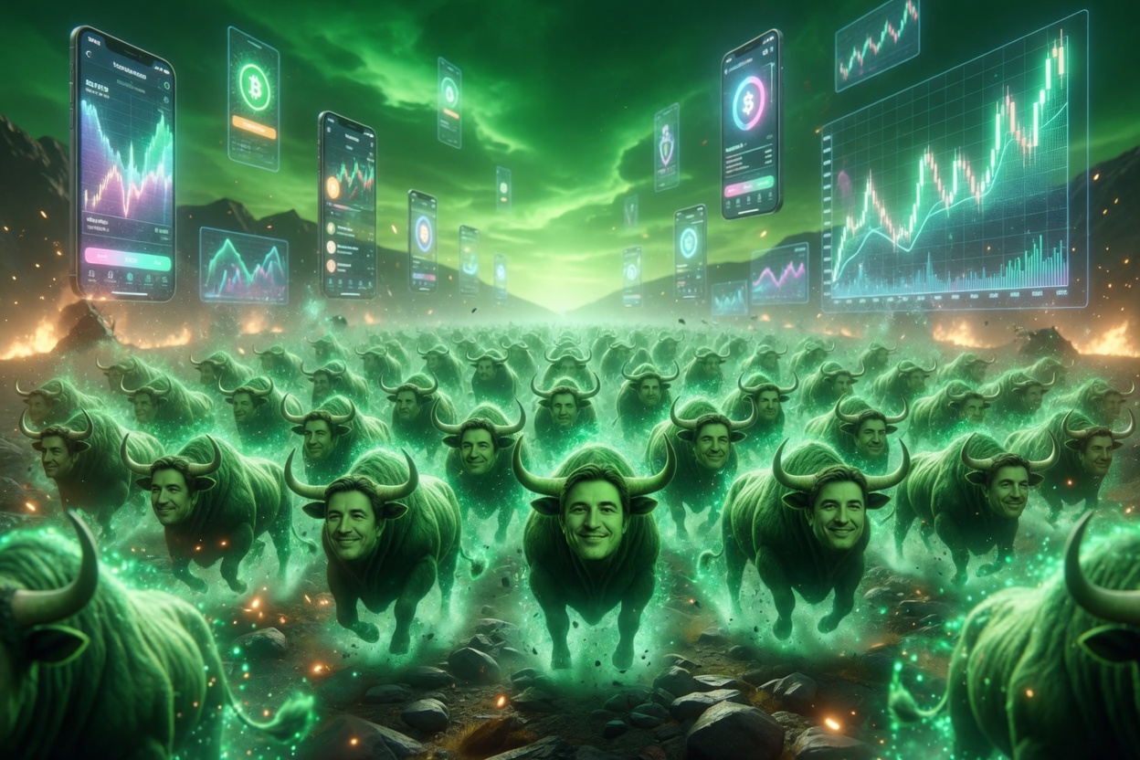 Army of green bulls